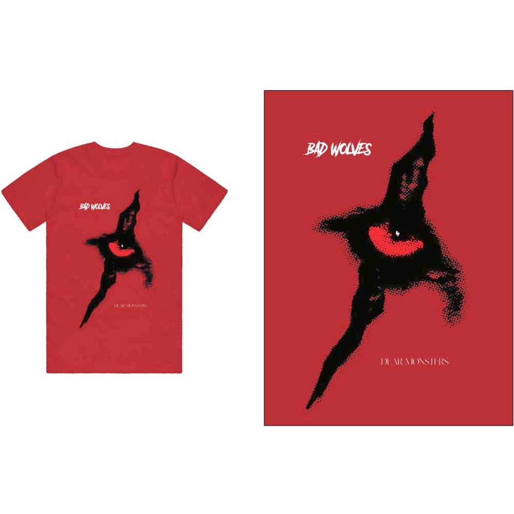 Bad Wolves - Dear Monsters Eye Heren Tshirt - Rood